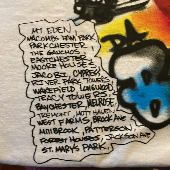 Awake Men’s Large white t-shirt.NWOTFire benefit. Limited release airbrushed - Picture 7 of 11